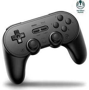 8BitDo Pro 2 Wireless Controller (Hall Effect Joystick) – Black Edition – Nintendo Switch