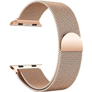 Eternico Elegance Milanese pre Apple Watch 42mm / 44mm / 45mm ružovo zlatý