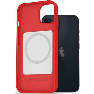 AlzaGuard Magsafe Silicone Case na iPhone 14 červený