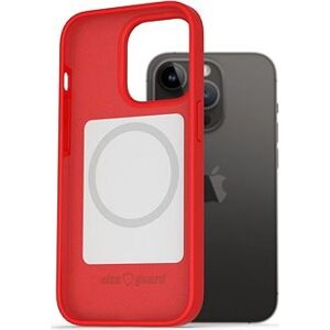 AlzaGuard Magsafe Silicone Case na iPhone 14 Pro červené