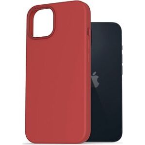 AlzaGuard Silicone Case Compatible with Magsafe na iPhone 14 červený