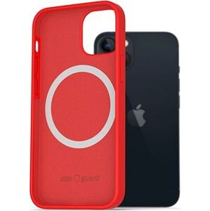 AlzaGuard Silicone Case Compatible with Magsafe iPhone 13 červený