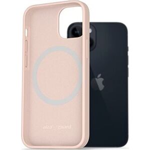 AlzaGuard Silicone Case Compatible with Magsafe iPhone 14 ružový