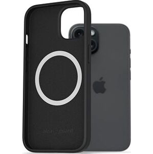 AlzaGuard Silicone Case Compatible with Magsafe iPhone 15 čierny