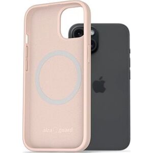 AlzaGuard Silicone Case Compatible with Magsafe iPhone 15 ružový