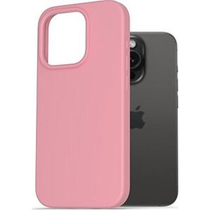 AlzaGuard Premium Liquid Silicone Case na iPhone 15 Pro ružový