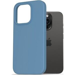 AlzaGuard Premium Liquid Silicone Case pre iPhone 15 Pro modrý