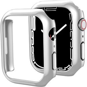 Ahastyle premium PC Matte electroplated na Apple Watch7 41MM silver 2 ks