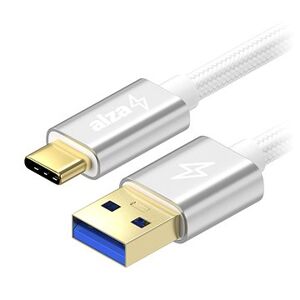 AlzaPower AluCore USB-C 3.2 Gen1, 0,5 m Silver