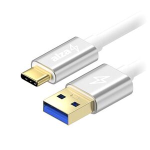 AlzaPower AluCore USB-C 3.2 Gen1, 2 m strieborný