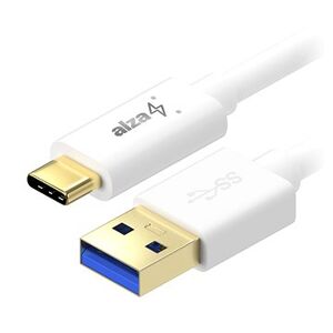 AlzaPower Core USB-C 3.2 Gen1, 1 m biely