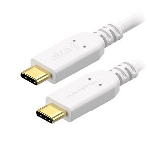 AlzaPower Core USB-C to USB-C 2.0 100W 1m biely