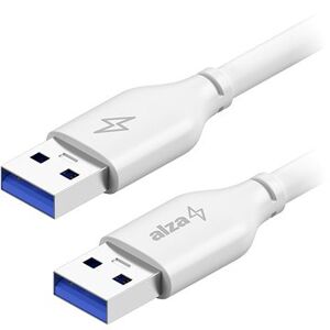 AlzaPower Core USB-A (M) to USB-A (M) 3.0, 1.5 m biely