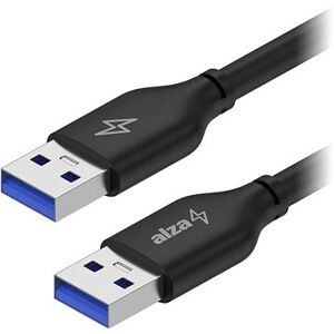 AlzaPower Core USB-A (M) to USB-A (M) 3.0, 1 m čierny