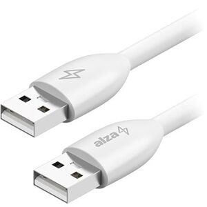 AlzaPower Core USB-A (M) to USB-A (M) 2.0, 3 m biely