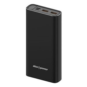 AlzaPower Metal 20 000 mAh Fast Charge + PD3.0 čierna