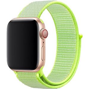 EEternico Airy na Apple Watch 42 mm/44 mm/45 mm Satin Green and Green edge
