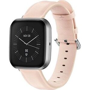 BStrap Leather Lux pro Fitbit Versa 3, sand pink