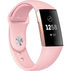 BStrap Silicone pro Fitbit Charge 3 / 4 sand pink, velikost S