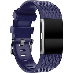 BStrap Silicone Diamond pro Fitbit Charge 2 blue, velikost S