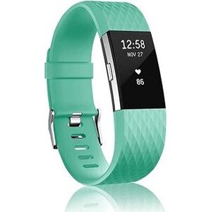 BStrap Silicone Diamond pro Fitbit Charge 2 teal, velikost L