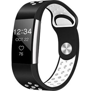 BStrap Silicone Sport pro Fitbit Charge 2 black, white, velikost L