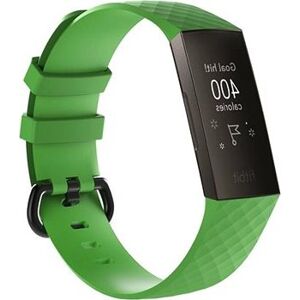 BStrap Silicone Diamond pro Fitbit Charge 3 / 4 green, velikost S