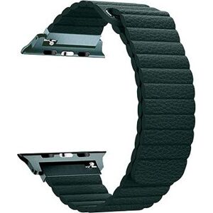 BStrap Leather Loop pro Apple Watch 38mm / 40mm / 41mm, Dark Green