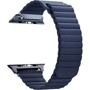 BStrap Leather Loop pro Apple Watch 38mm / 40mm / 41mm, Dark Blue