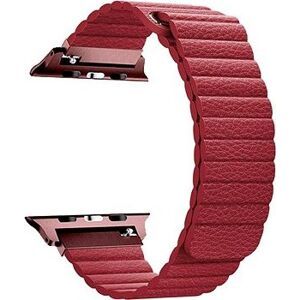 BStrap Leather Loop pro Apple Watch 38mm / 40mm / 41mm, Red