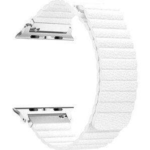 BStrap Leather Loop pro Apple Watch 38mm / 40mm / 41mm, White