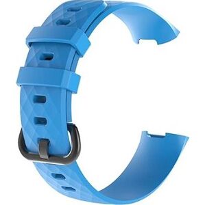 BStrap Silicone Diamond pro Fitbit Charge 3 / 4 blue, velikost S