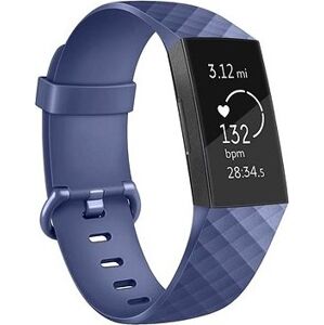 BStrap Silicone Diamond pro Fitbit Charge 3 / 4 dark blue, velikost S