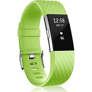 BStrap Silicone Diamond pro Fitbit Charge 2 fruit green, velikost S