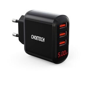 Choetech 5 V/3,4 A 3 USB-A digital wall charger