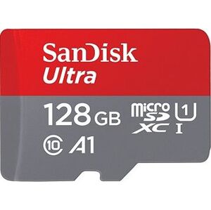 SanDisk MicroSDX Ultra 128 GB + SD adaptér