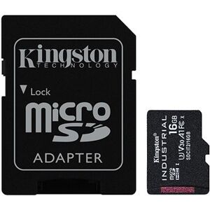 Kingston MicroSDHC 16 GB Industrial + SD adaptér