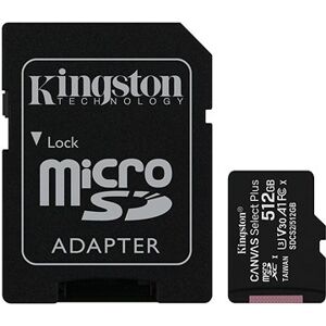 Kingston Canvas Select Plus micro SDXC 512GB Class 10 UHS-I + SD adaptér