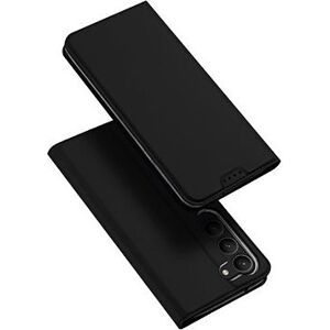 Skin Pro knižkové kožené puzdro na Samsung Galaxy S23 Plus, čierne