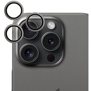 Epico hliníkové ochranné sklo na šošovky fotoaparátu pre iPhone 15 Pro/15 Pro Max – čierny titán