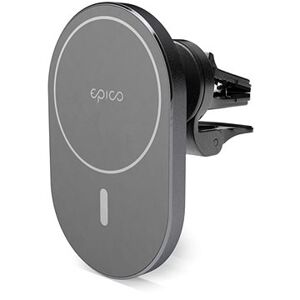 Epico Ellipse bezdrôtová autonabíjačka 15W s podporou uchytenia MagSafe a s adaptérom v balení - vesmírne sivá