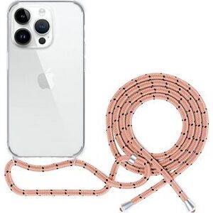 Epico transparentný kryt so šnúrkou na iPhone 13 Pro Max – ružový