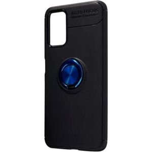 Spello Silk Matt kryt s krúžkom na Samsung Galaxy A22 5G – čierny/modrý krúžok