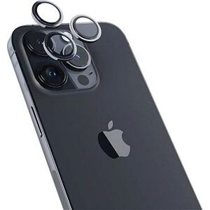 Epico Hliníkové ochranné sklo na šošovky fotoaparátu na iPhone 14 Pro/14 Pro Max vesmírne čierne