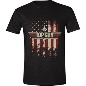 Top Gun: Distressed Flag tričko XL