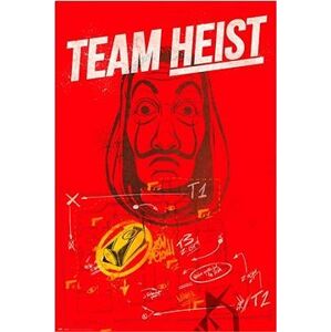La Casa De Papel – Papierový dom – Team Heist – plagát