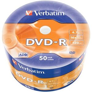 VERBATIM DVD-R AZO 4.7 GB, 16×, wrap 50 ks