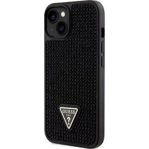 Guess Rhinestones Triangle Metal logo kryt pre iPhone 14 Black