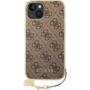 Guess 4G Charms Zadný Kryt na iPhone 14 Brown