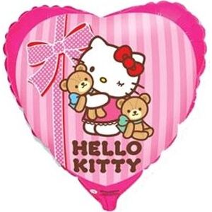 Balónik fóliový 45 cm Hello Kitty s medvedíkmi